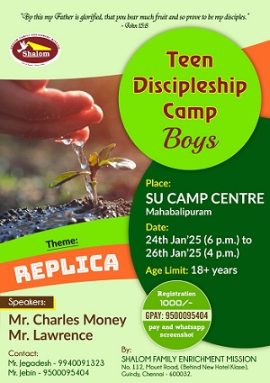 Teen Discipleship Camp for Boys