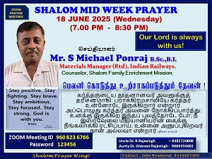 SHALOM MID-WEEK PRAYER